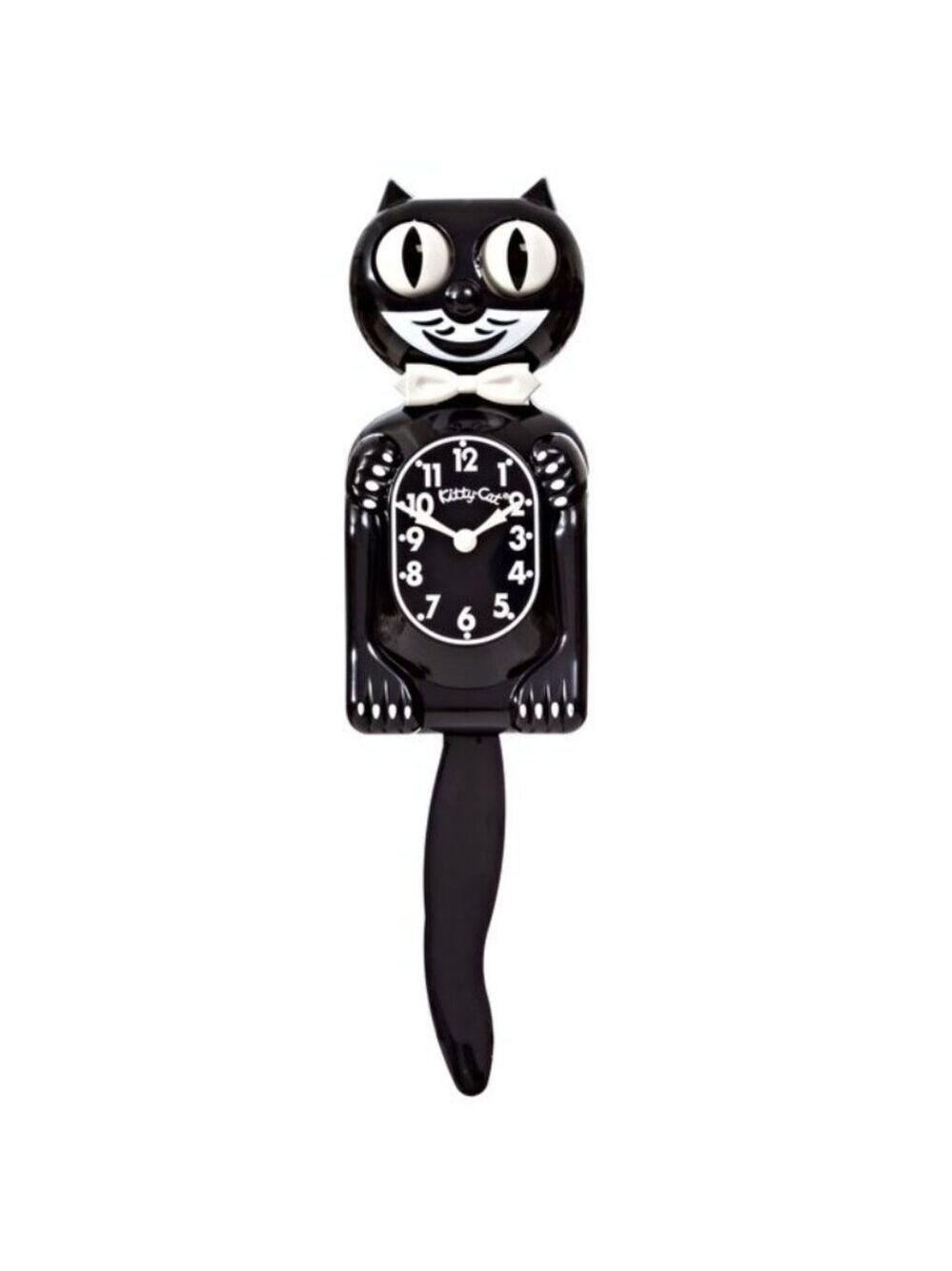 Classic Black Kitty-Cat Kit-Cat clock Kat Klock